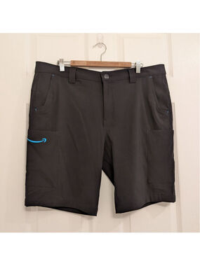 Amazon Employee Uniform Cargo Shorts Mens XL Luly Yang Black Utility Work Pants